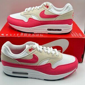 Women's Nike Air Max 1 White Aster Pink DZ2628-110 Size 8.5